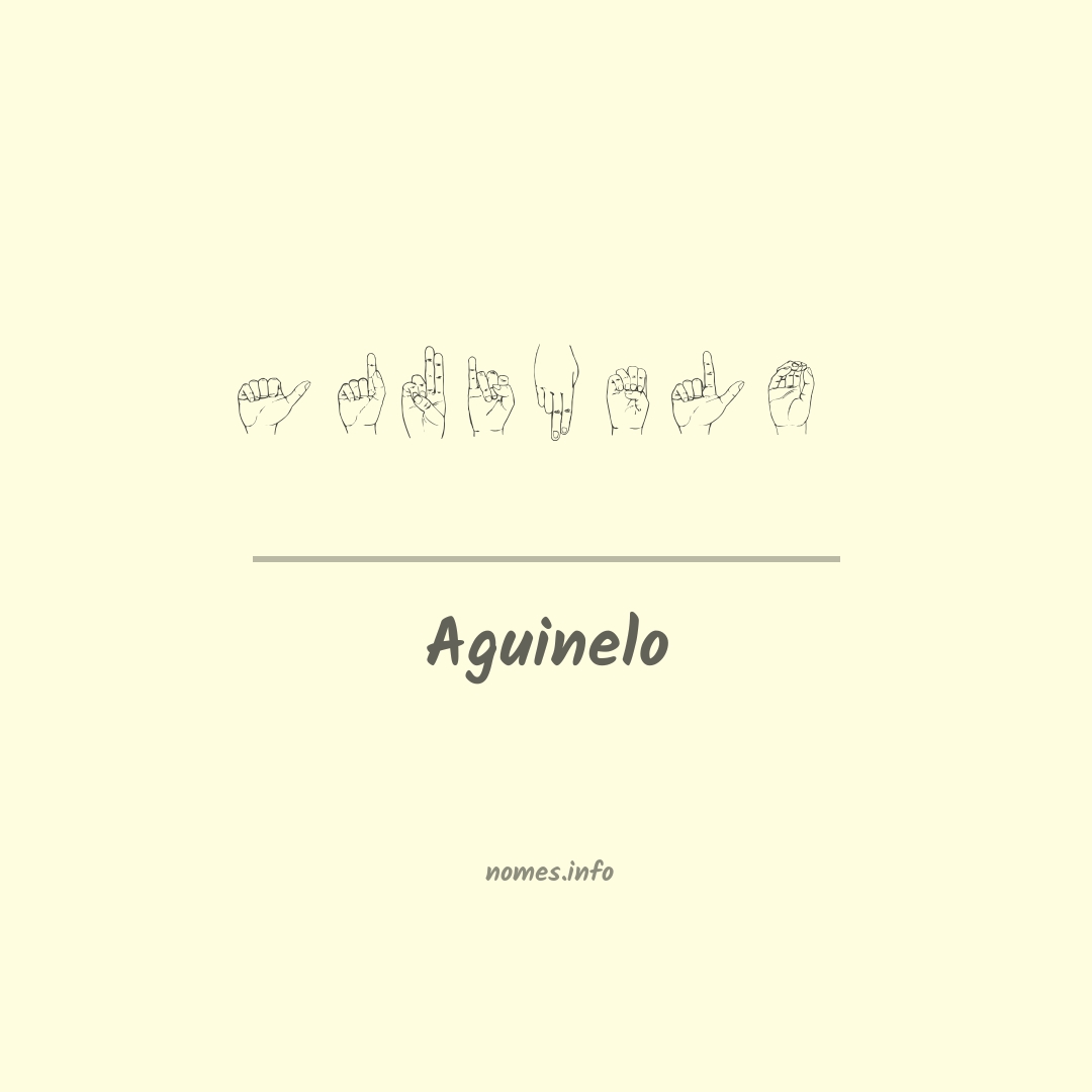 Aguinelo em Libras