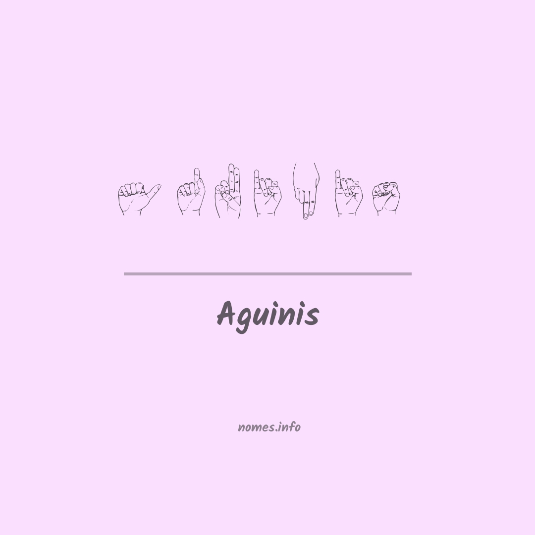 Aguinis em Libras