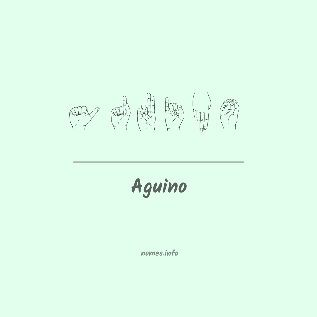 Aguino em Libras