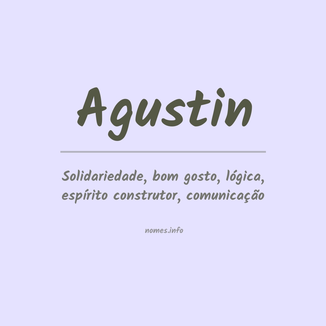 Significado do nome Agustin