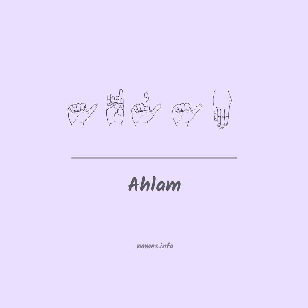 Ahlam em Libras