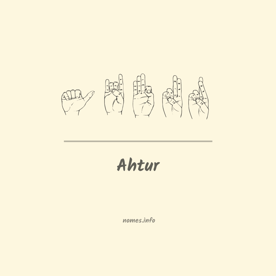 Ahtur em Libras