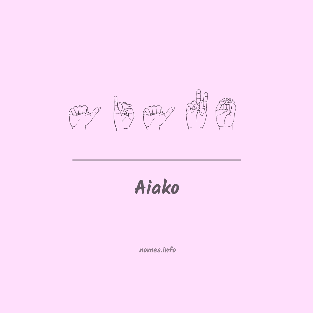 Aiako em Libras