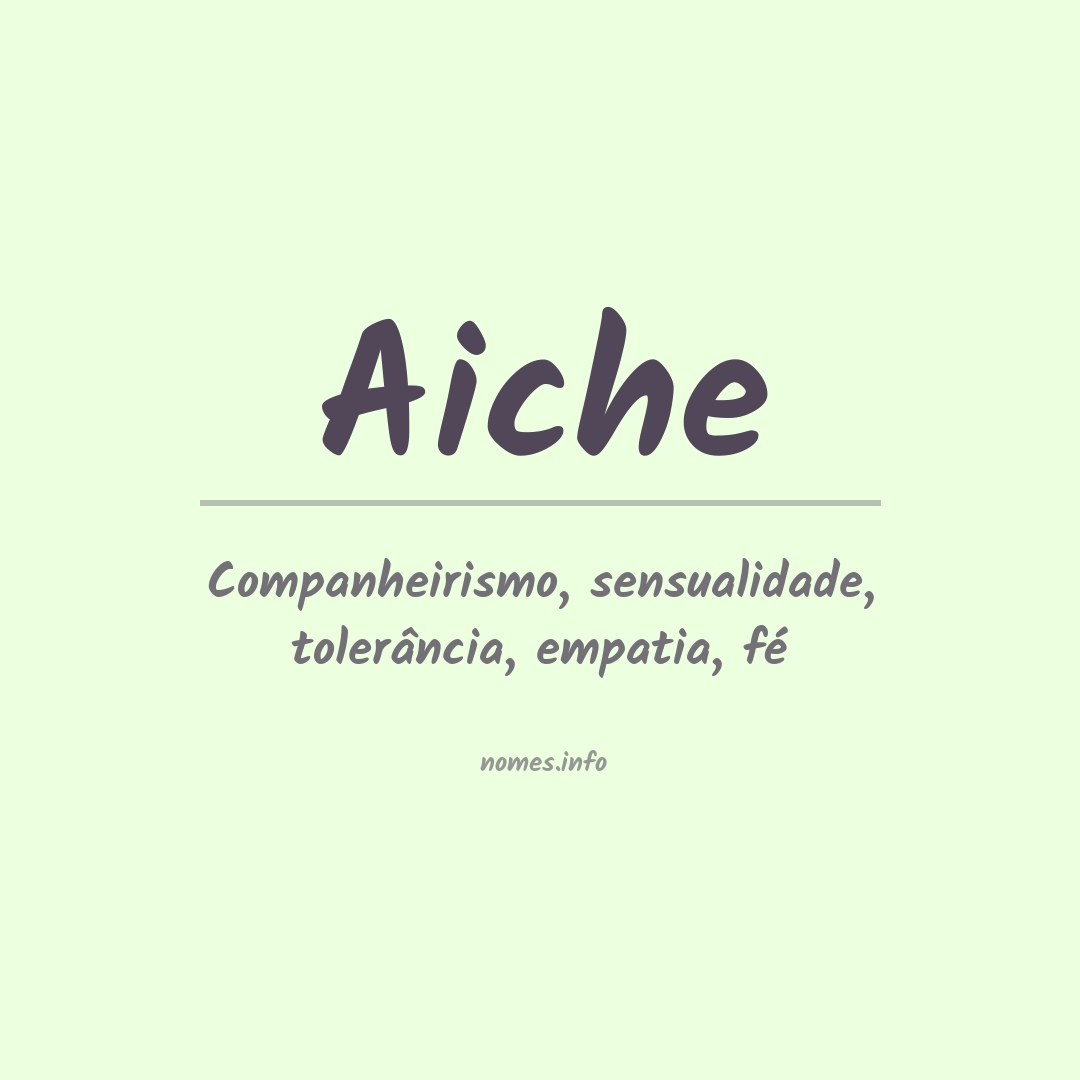 Significado do nome Aiche