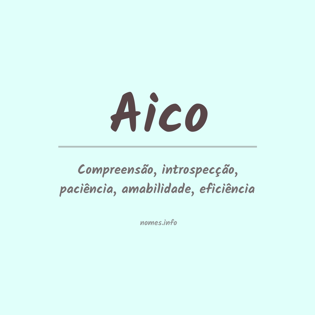 Significado do nome Aico