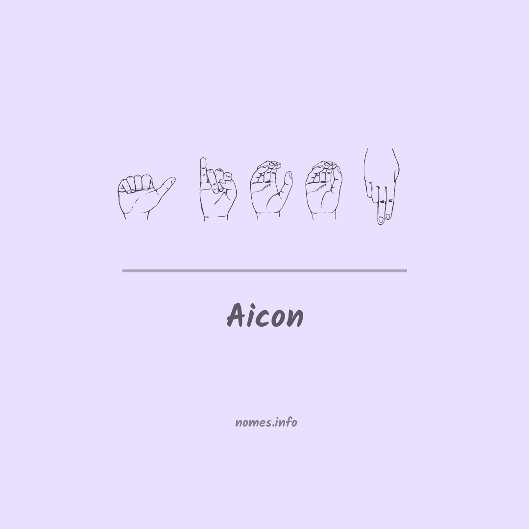 Aicon em Libras