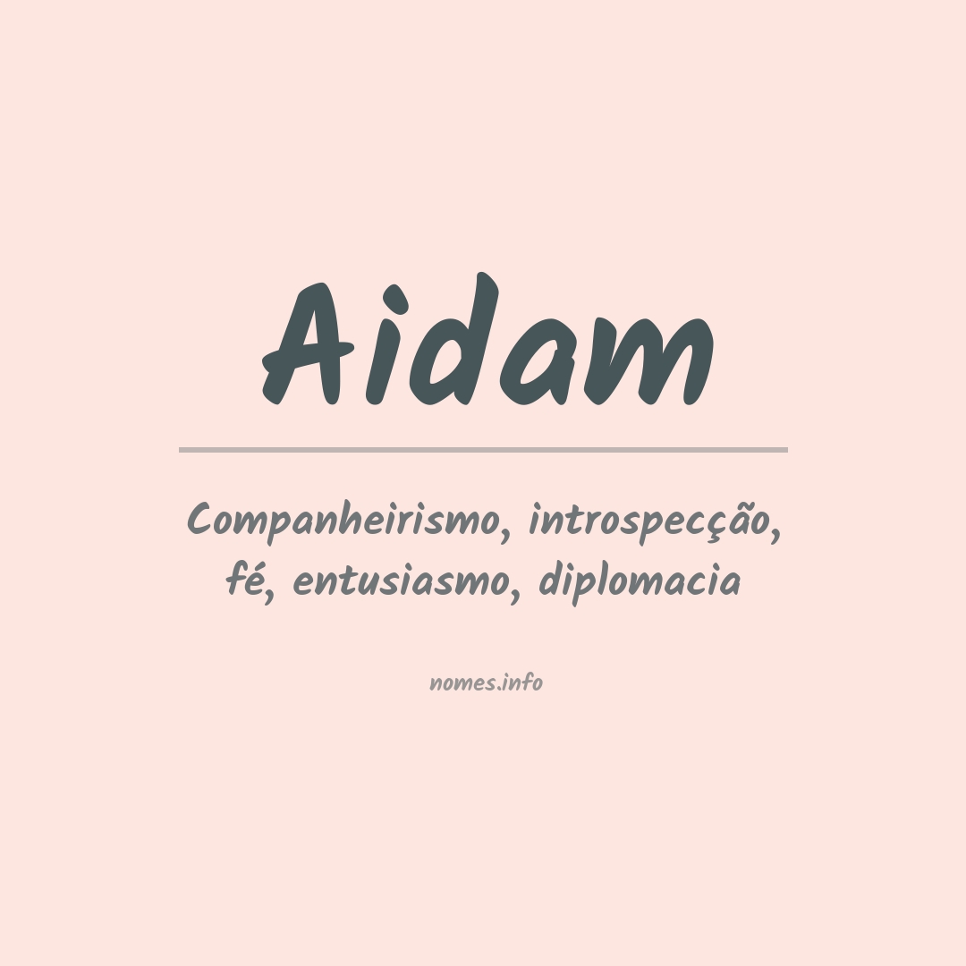 Significado do nome Aidam