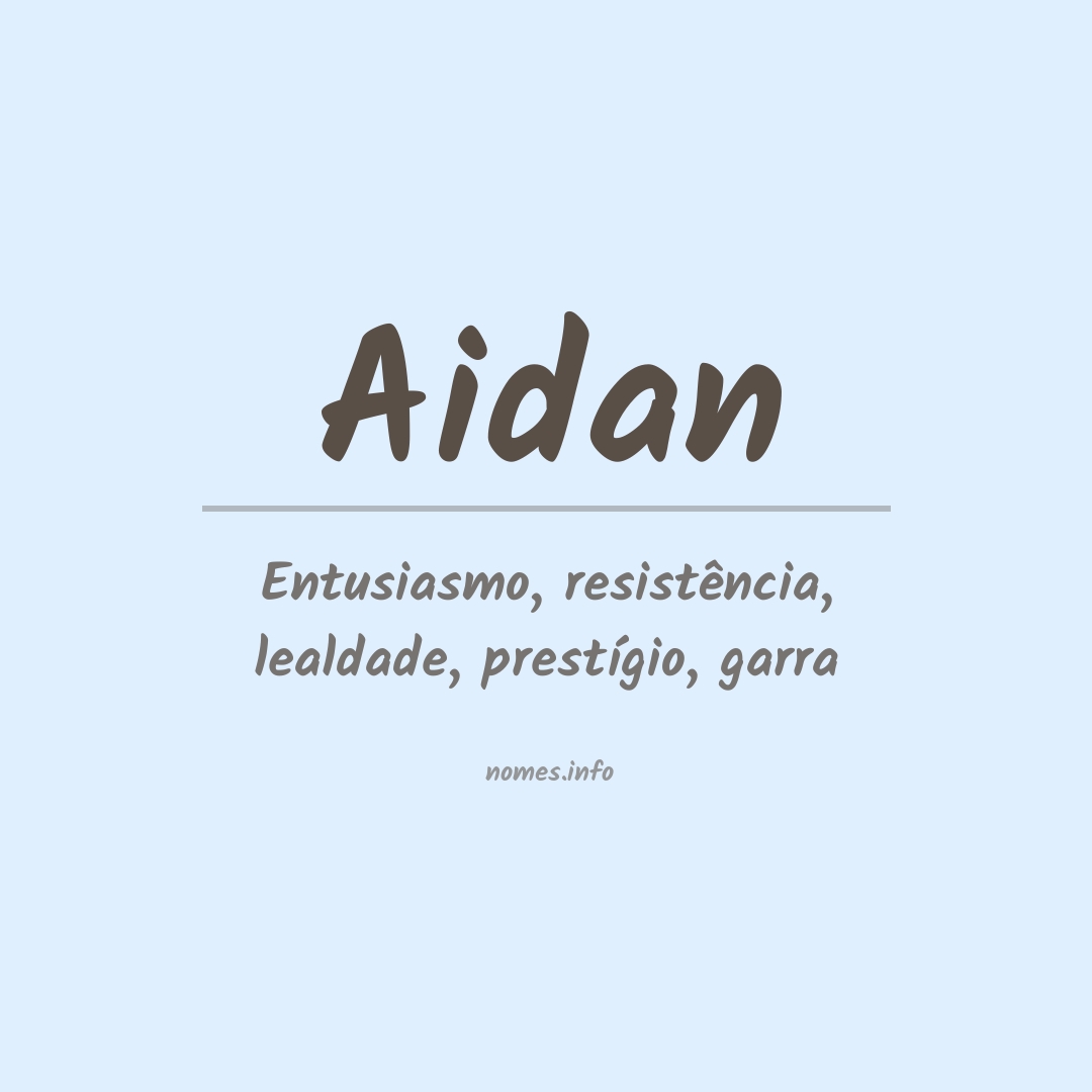 Significado do nome Aidan