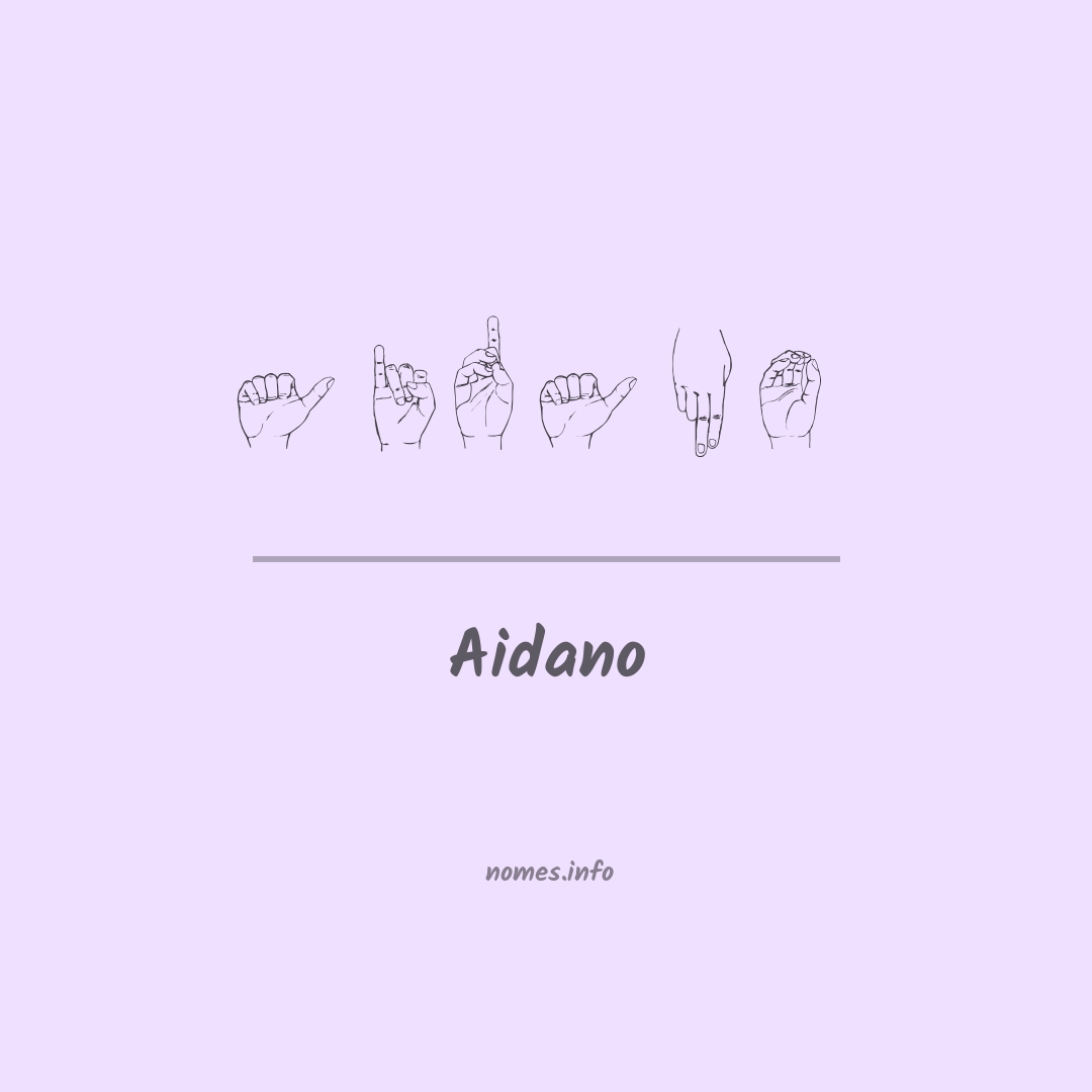 Aidano em Libras