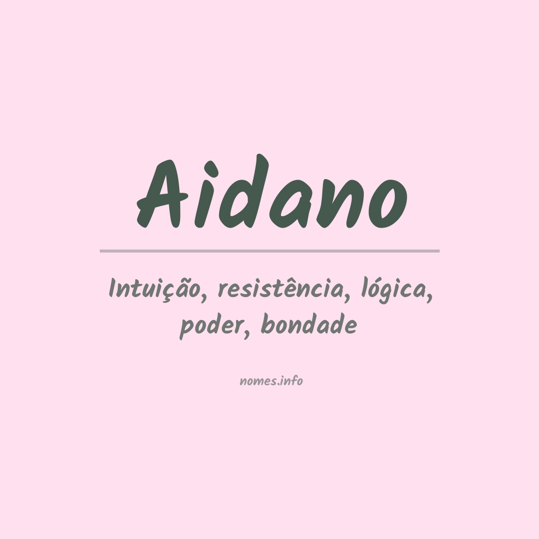 Significado do nome Aidano