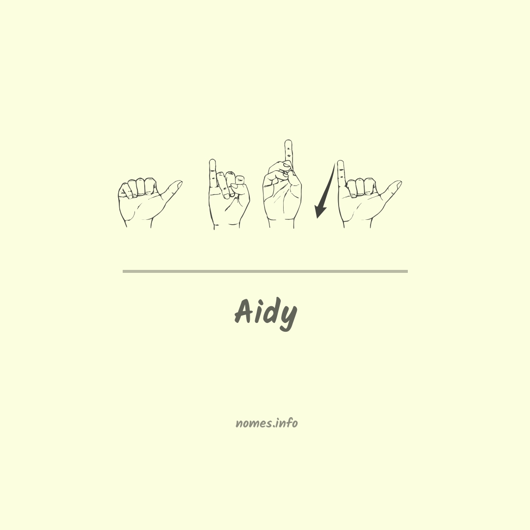 Aidy em Libras