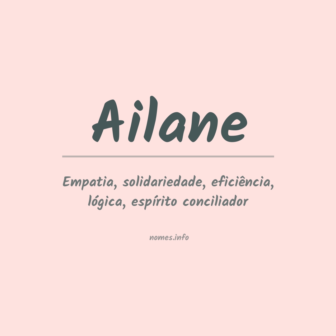 Significado do nome Ailane