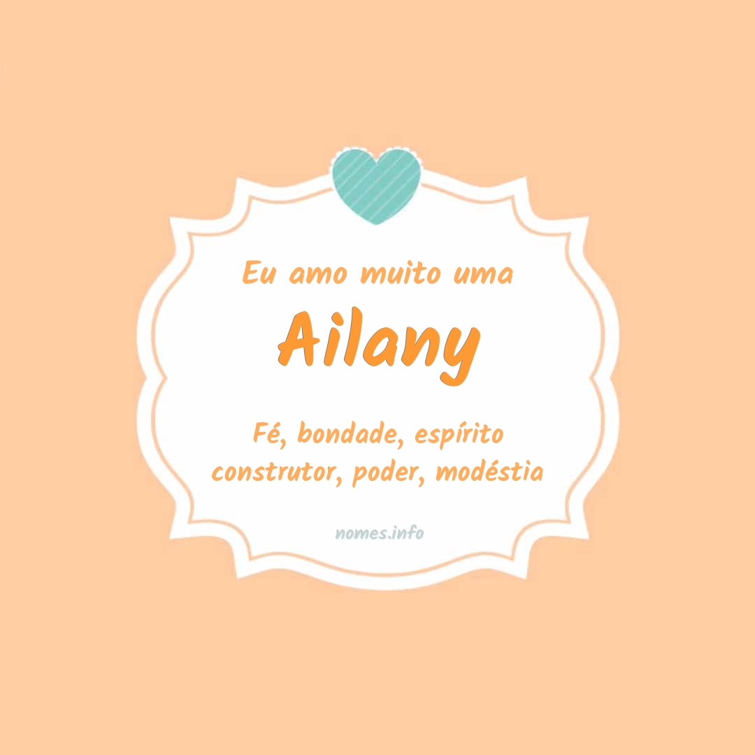 Eu amo muito Ailany