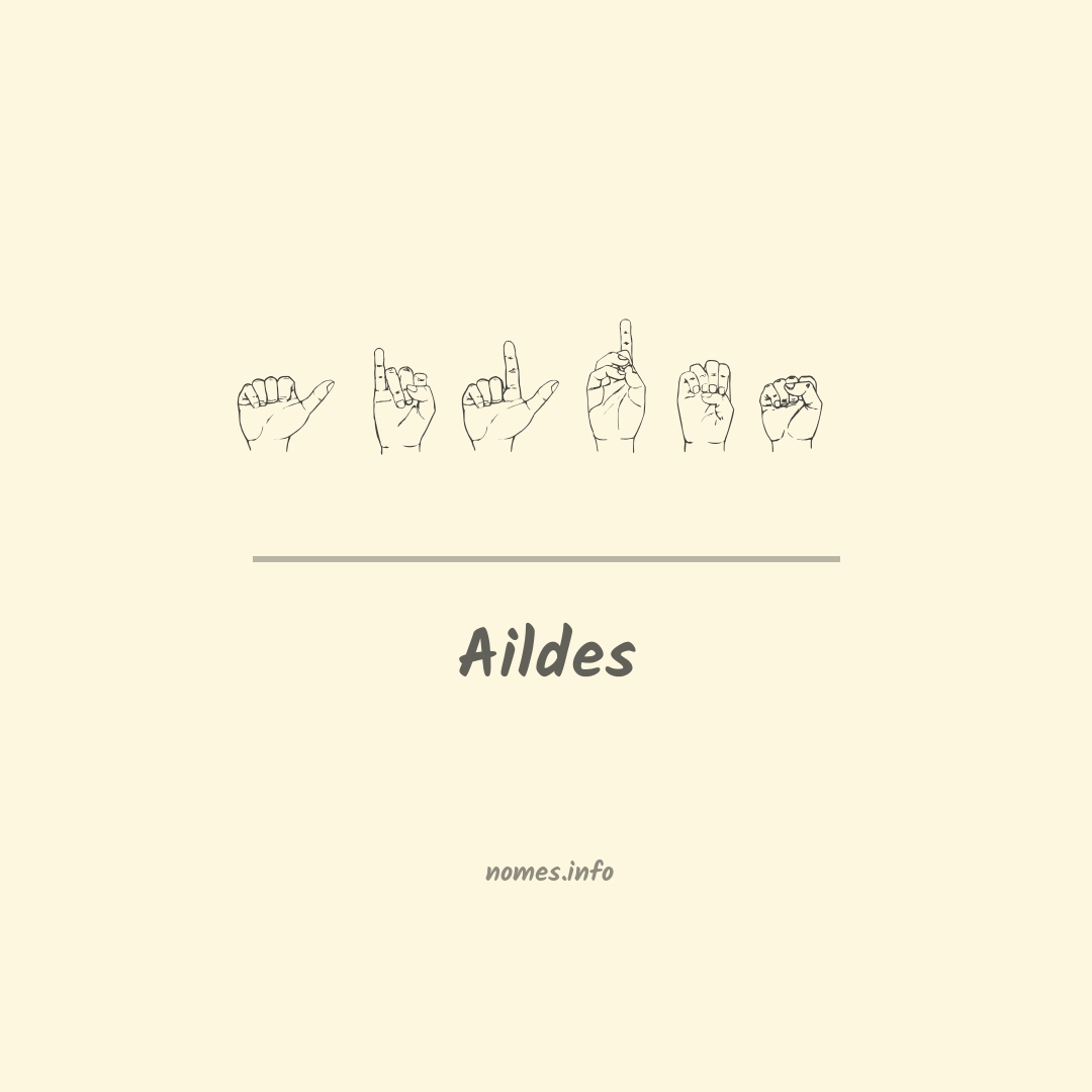 Aildes em Libras