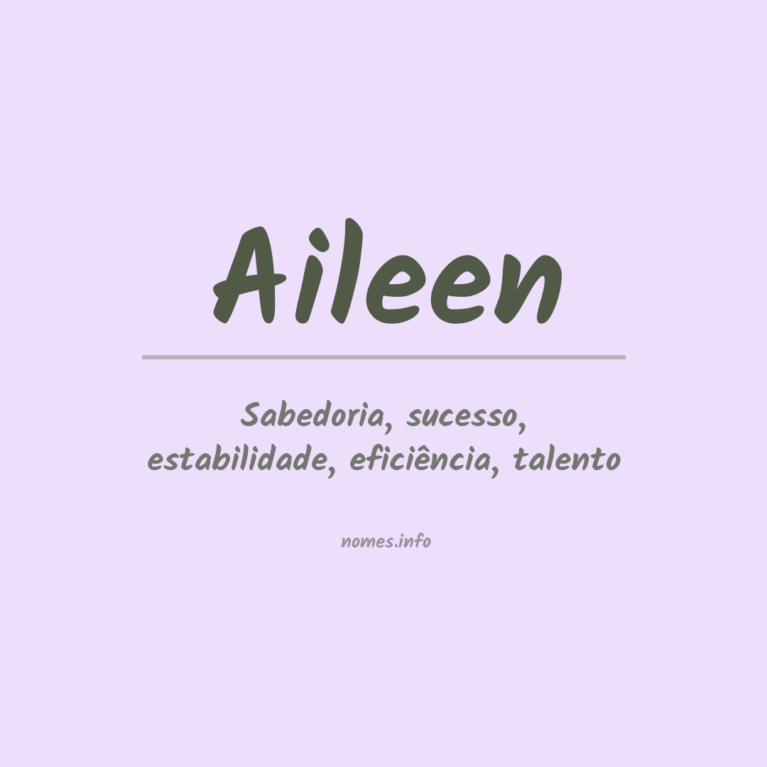 Significado do nome Aileen