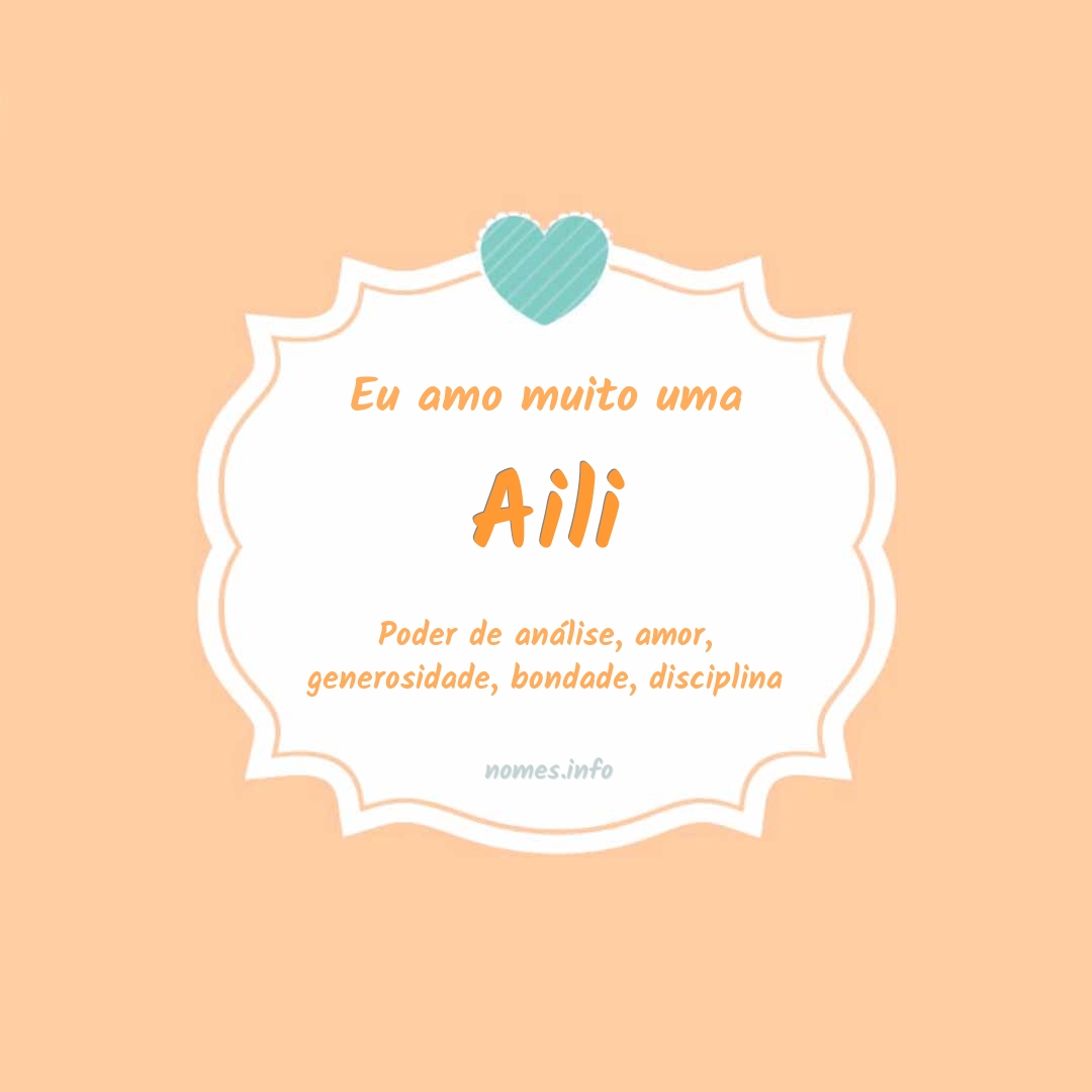 Eu amo muito Aili