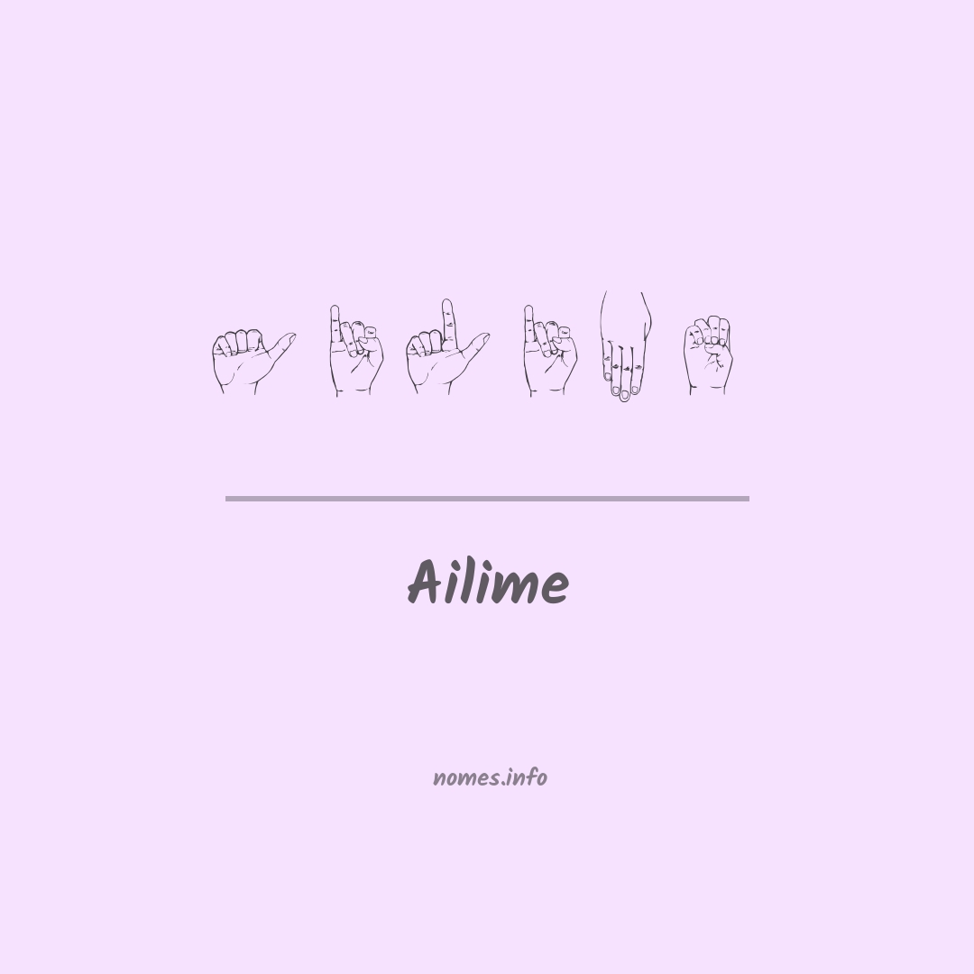 Ailime em Libras