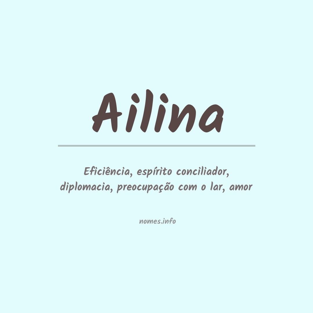 Significado do nome Ailina