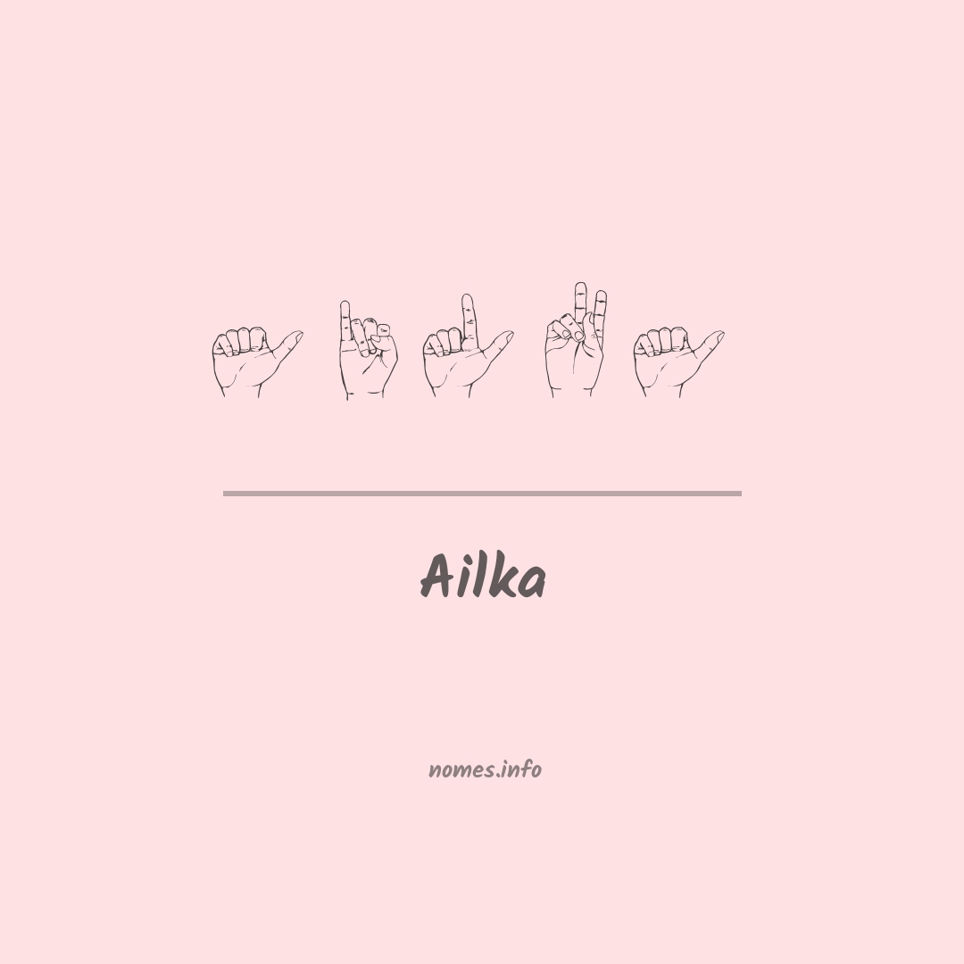 Ailka em Libras