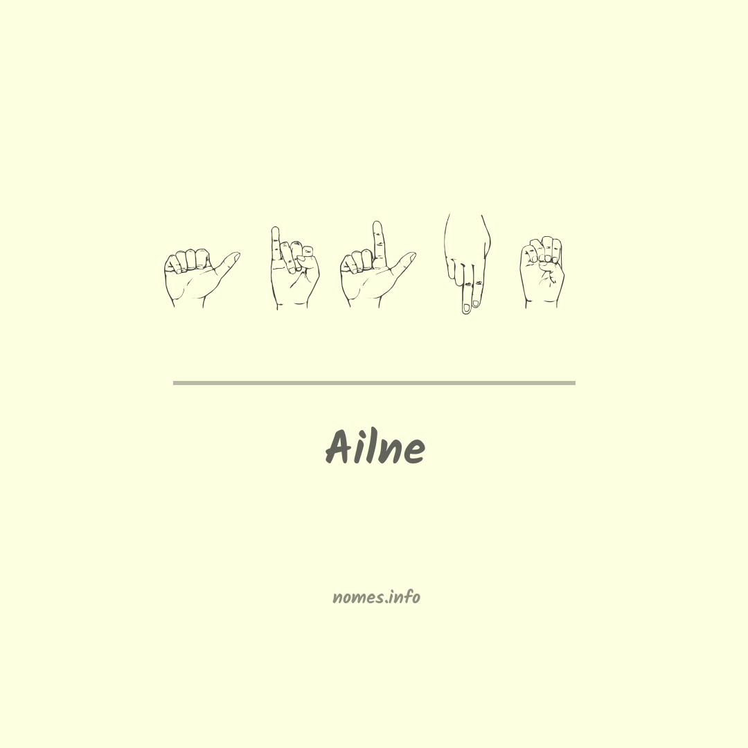 Ailne em Libras
