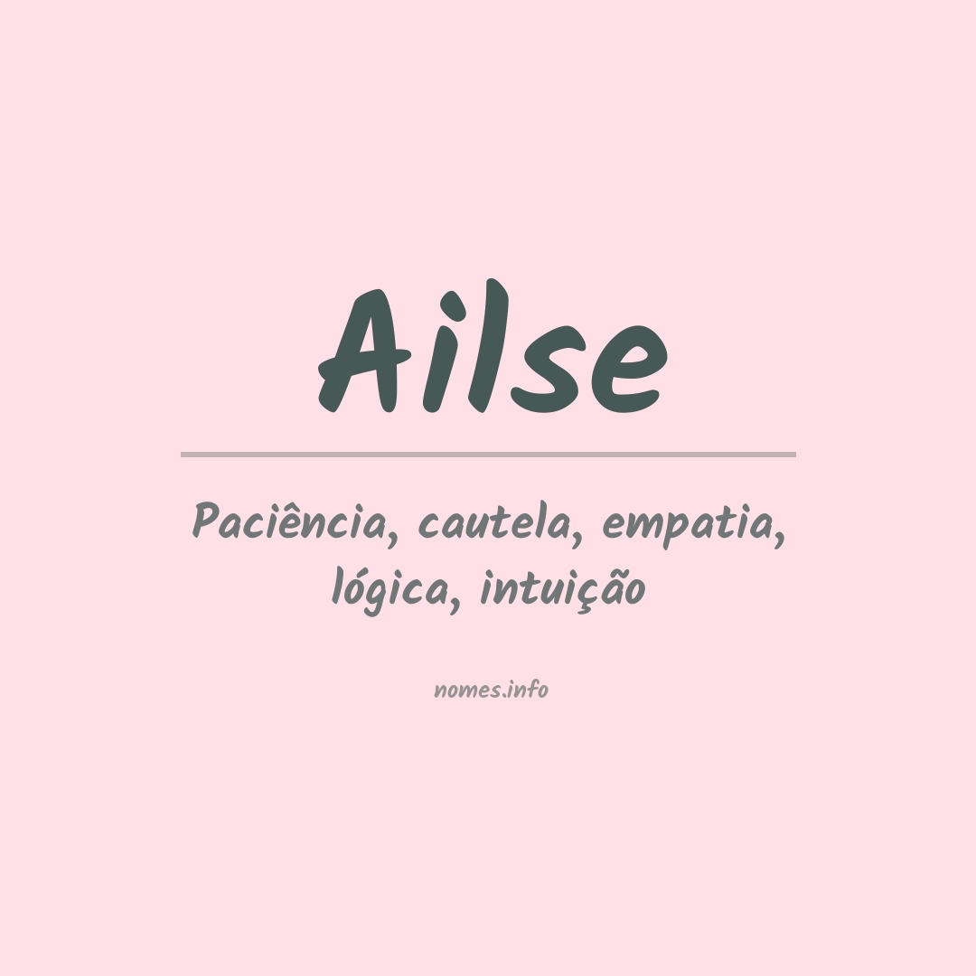 Significado do nome Ailse