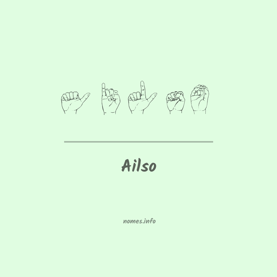 Ailso em Libras