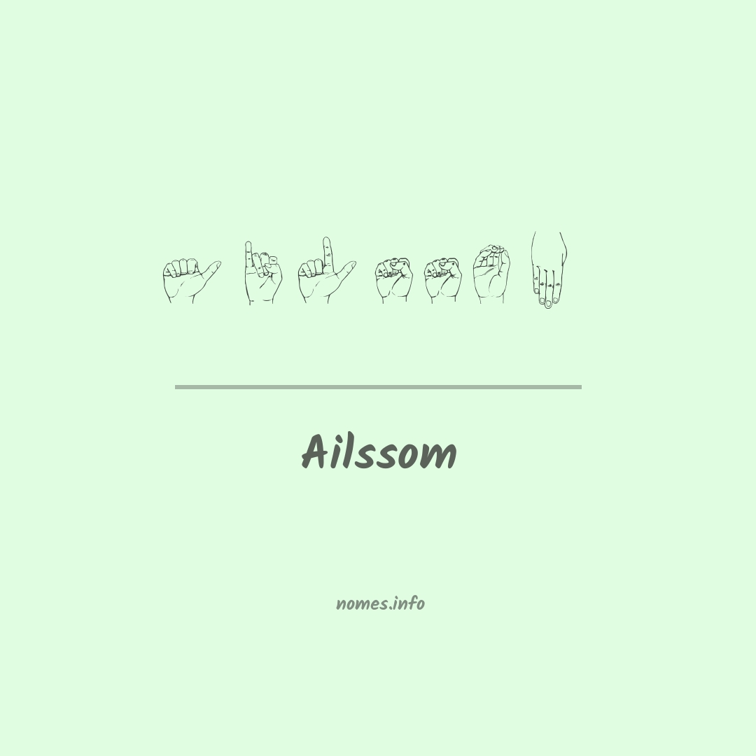 Ailssom em Libras