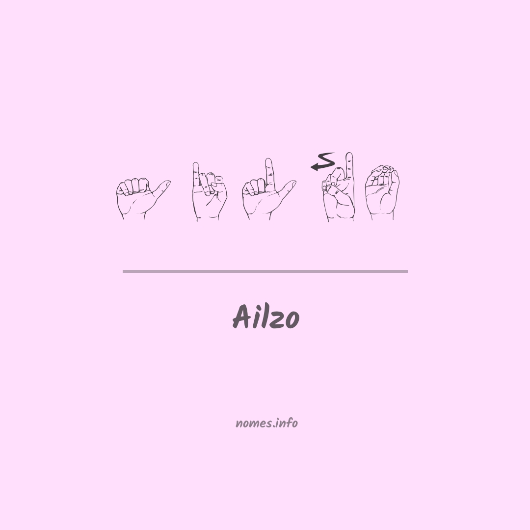 Ailzo em Libras