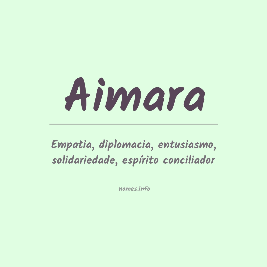 Significado do nome Aimara