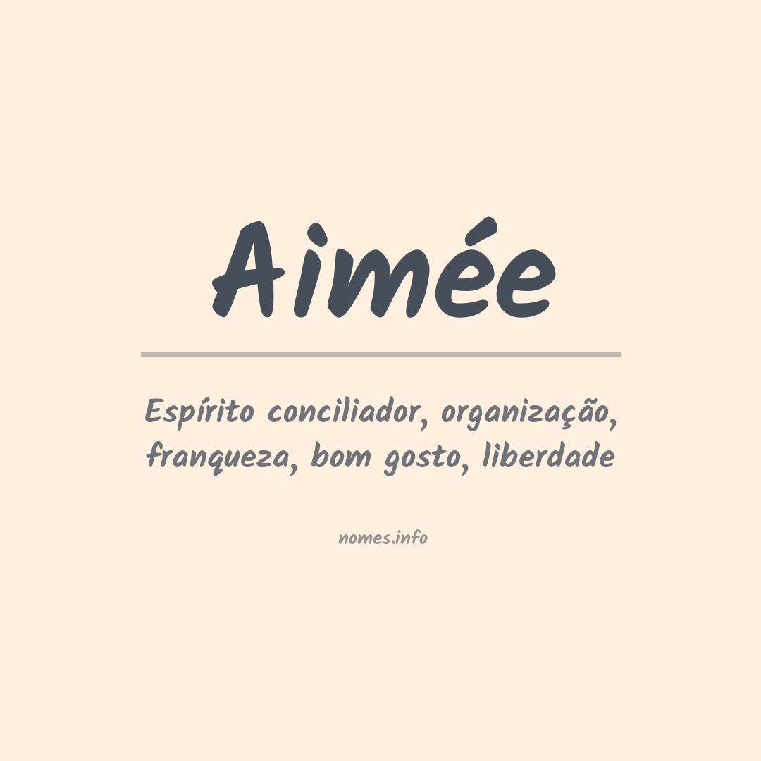 Significado do nome Aimée