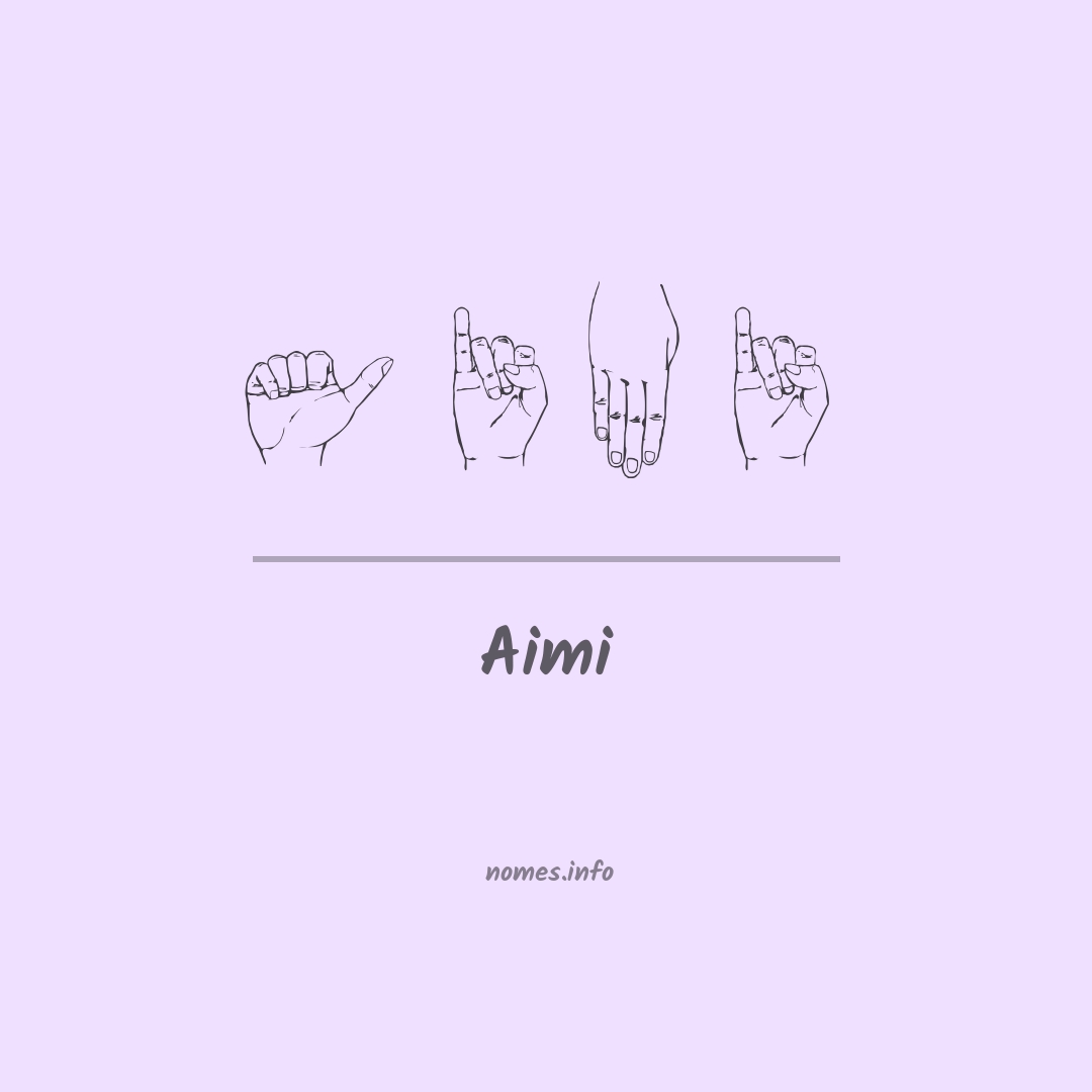 Aimi em Libras