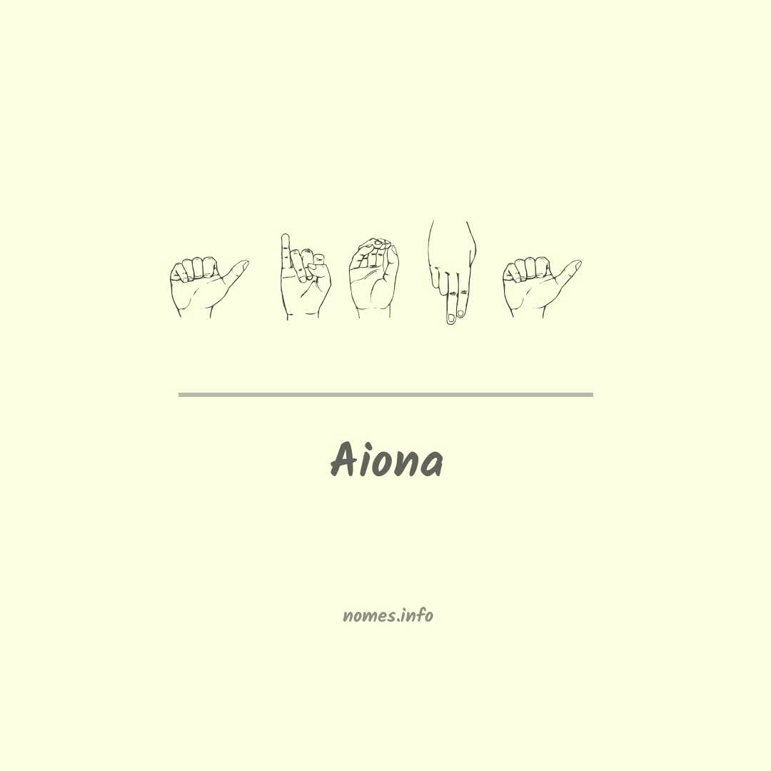 Aiona em Libras