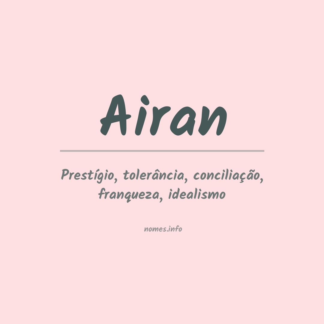 Significado do nome Airan