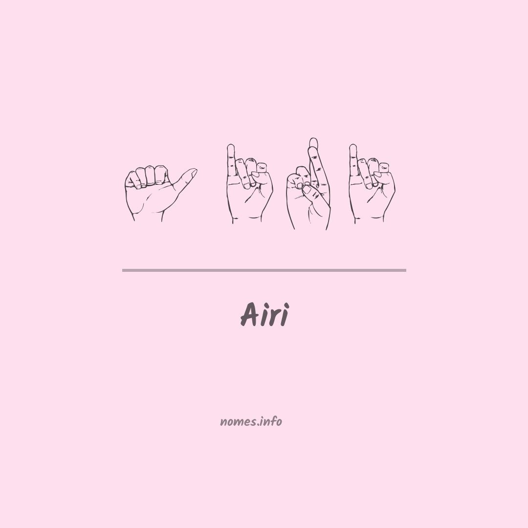 Airi em Libras