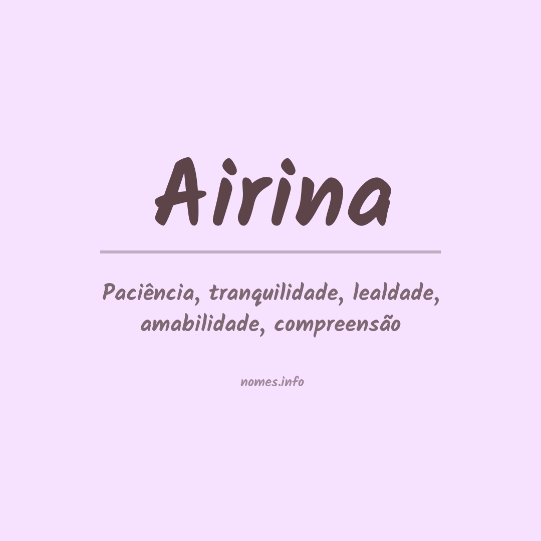 Significado do nome Airina