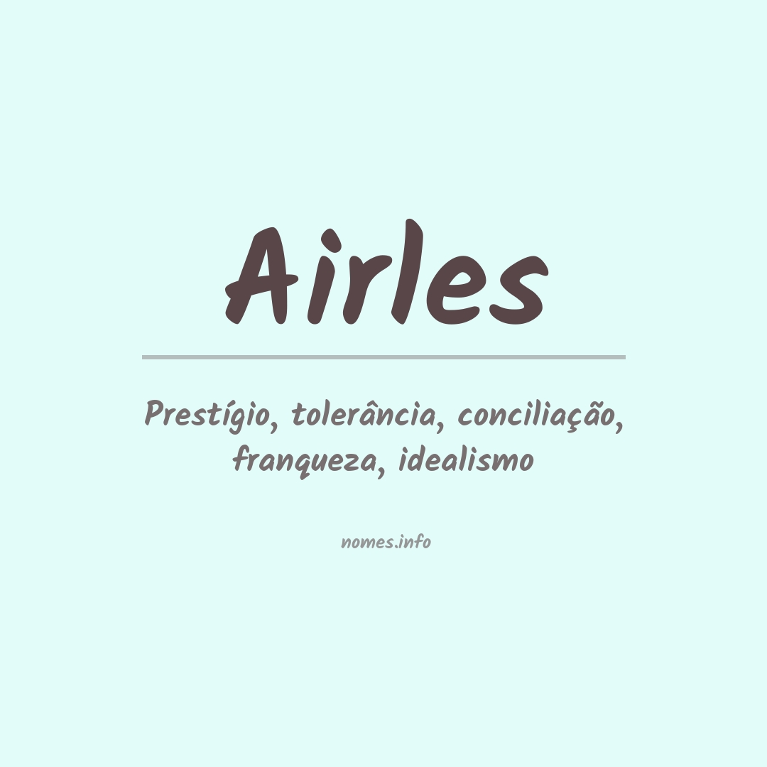 Significado do nome Airles