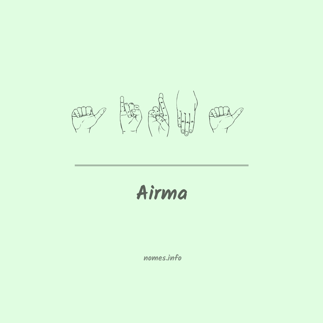 Airma em Libras