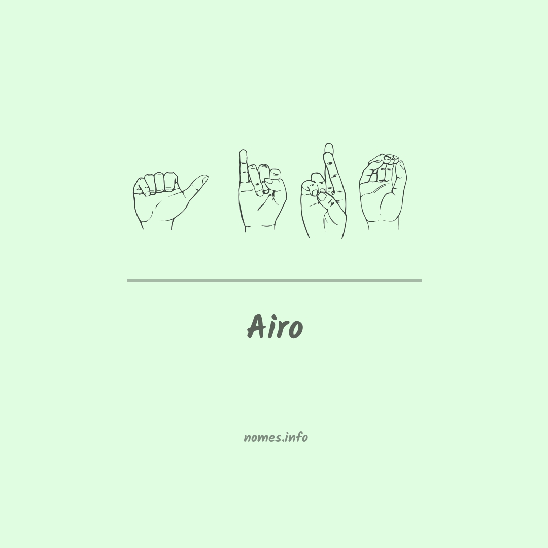 Airo em Libras