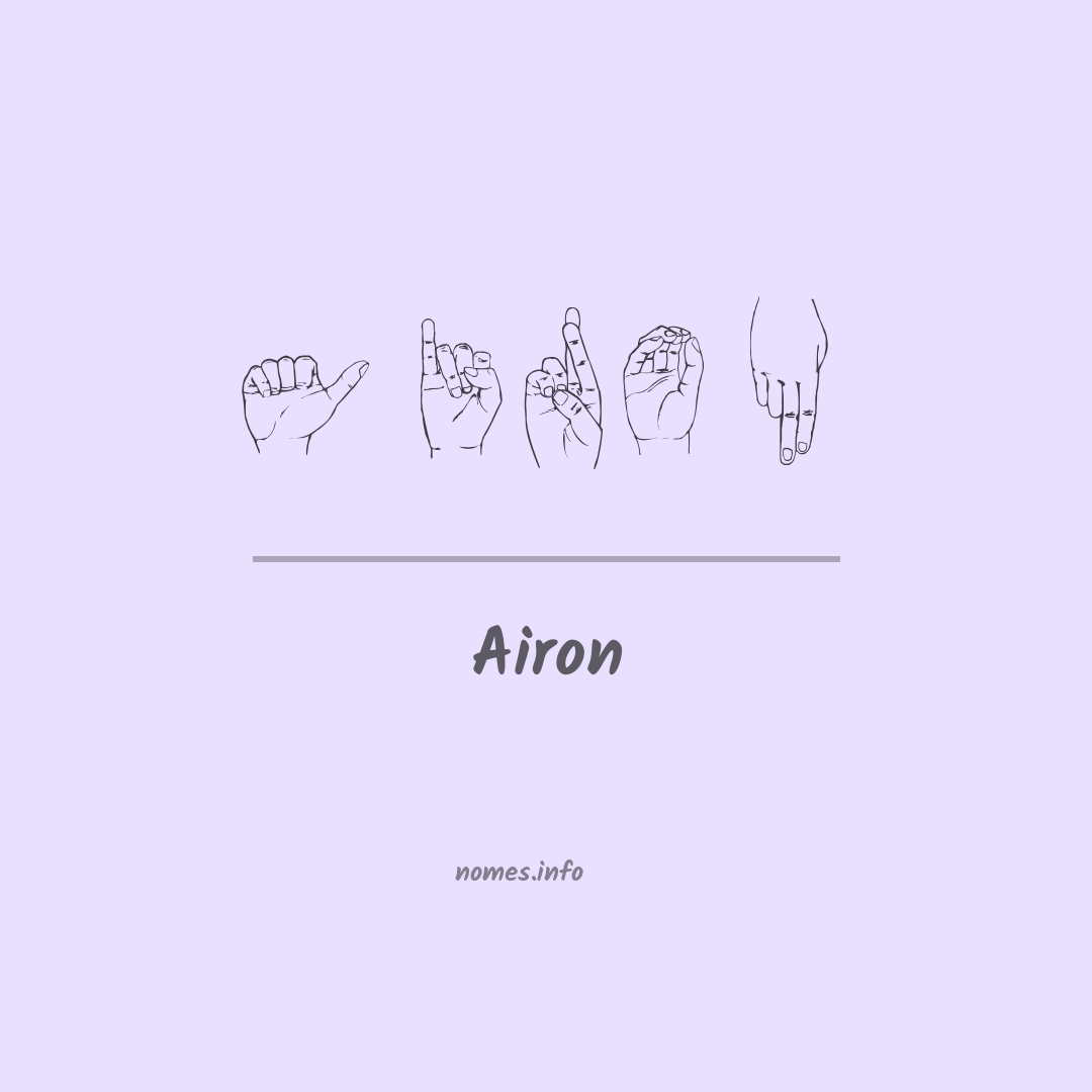 Airon em Libras