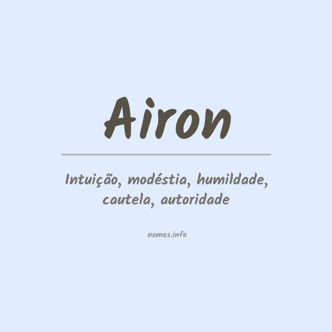 Significado do nome Airon