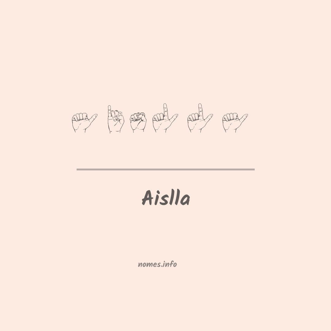 Aislla em Libras