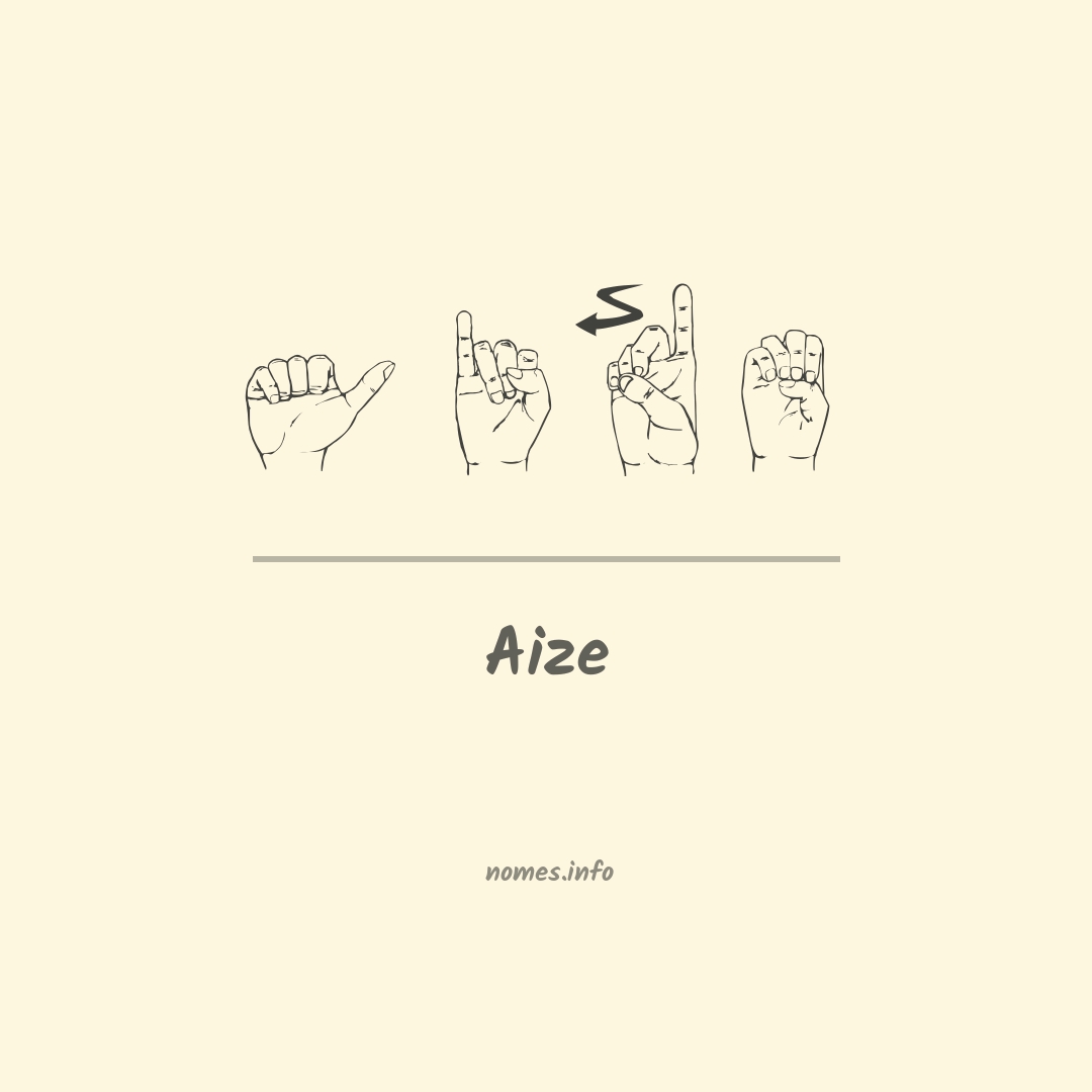 Aize em Libras