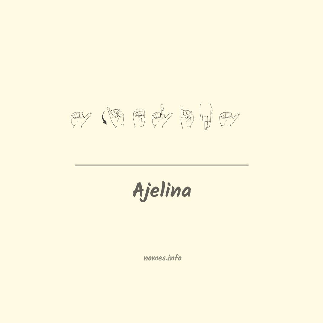 Ajelina em Libras