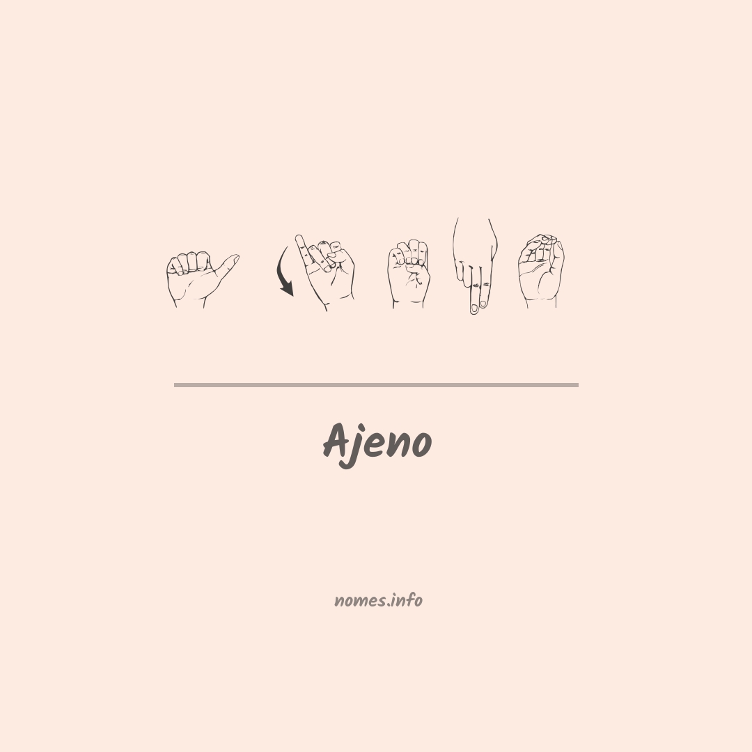 Ajeno em Libras