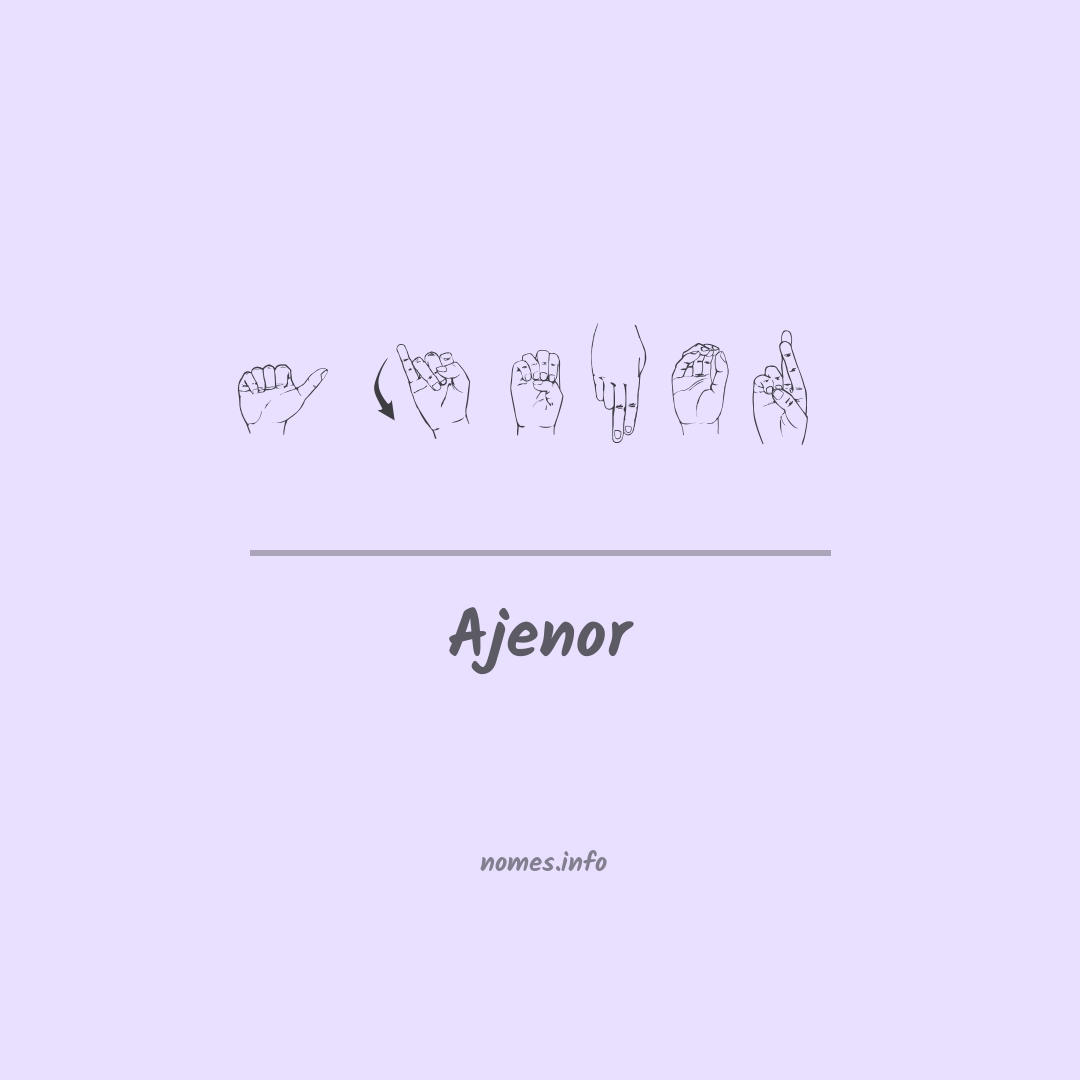 Ajenor em Libras