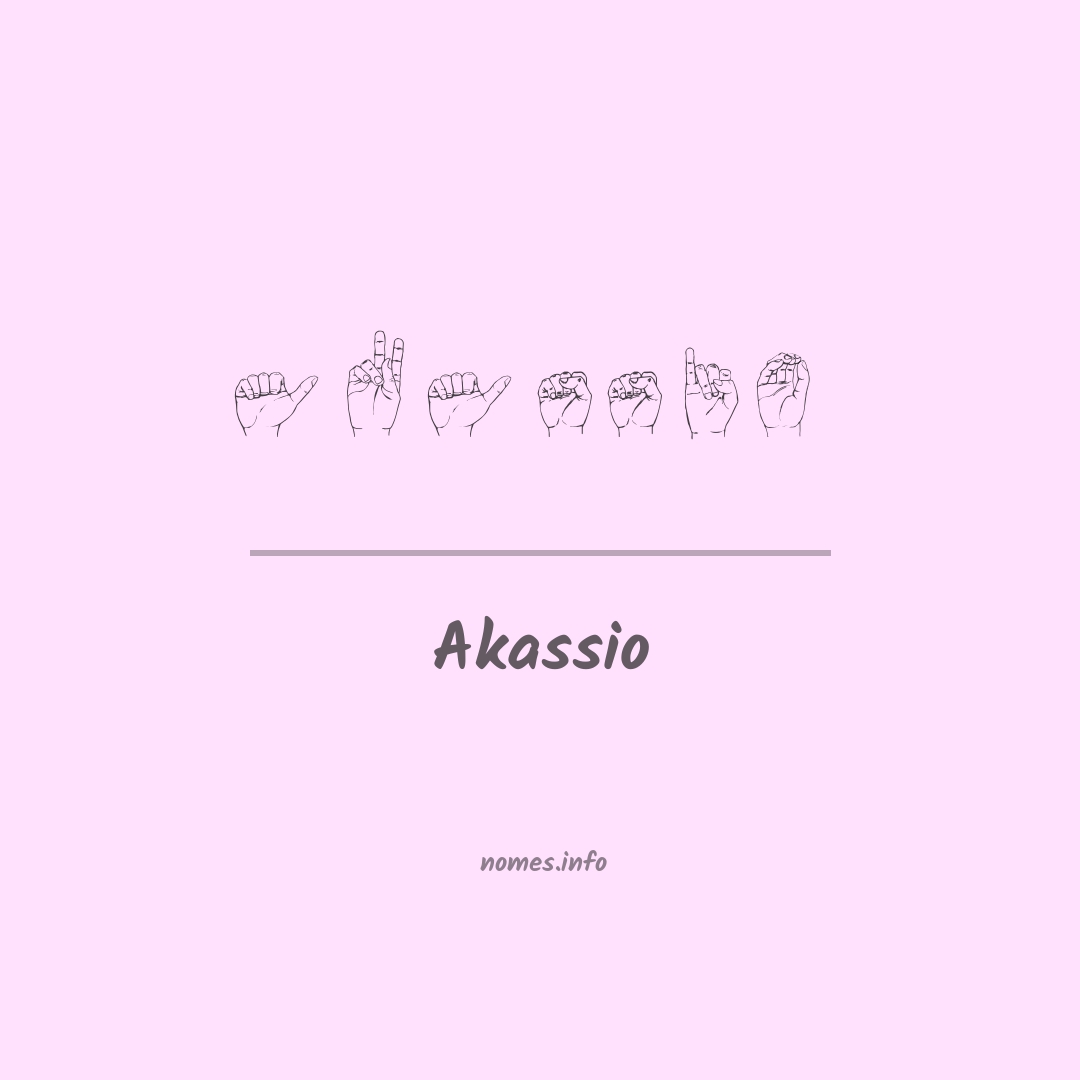 Akassio em Libras