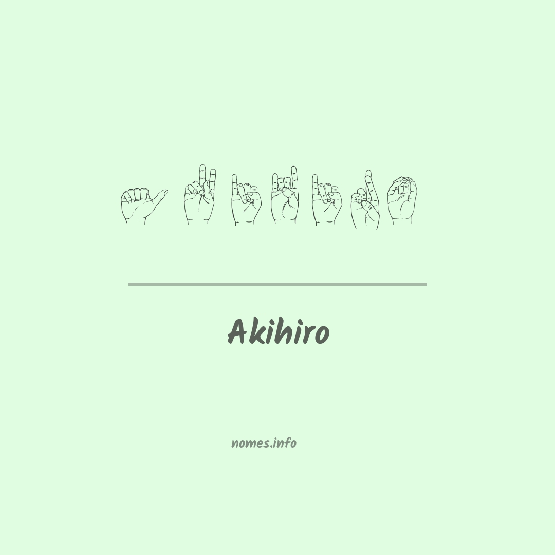 Akihiro em Libras