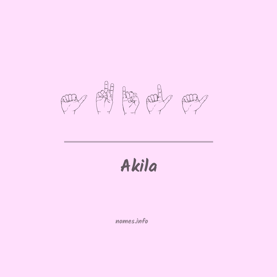 Akila em Libras Akila em Libras