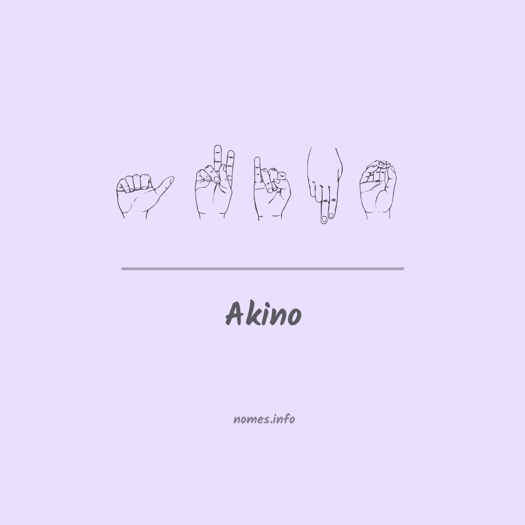 Akino em Libras