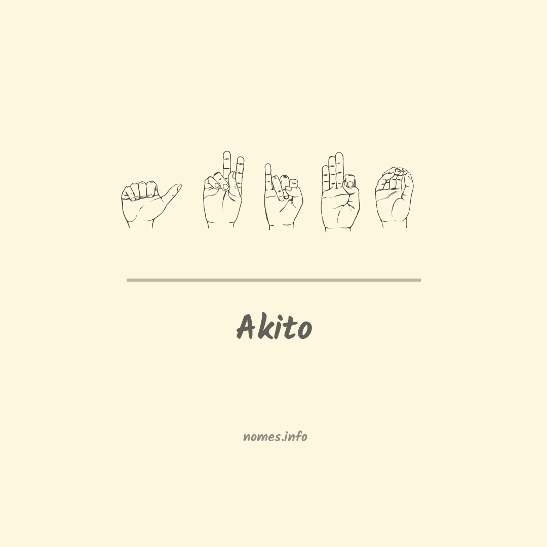 Akito em Libras